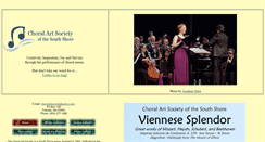 Desktop Screenshot of choralartsociety.org